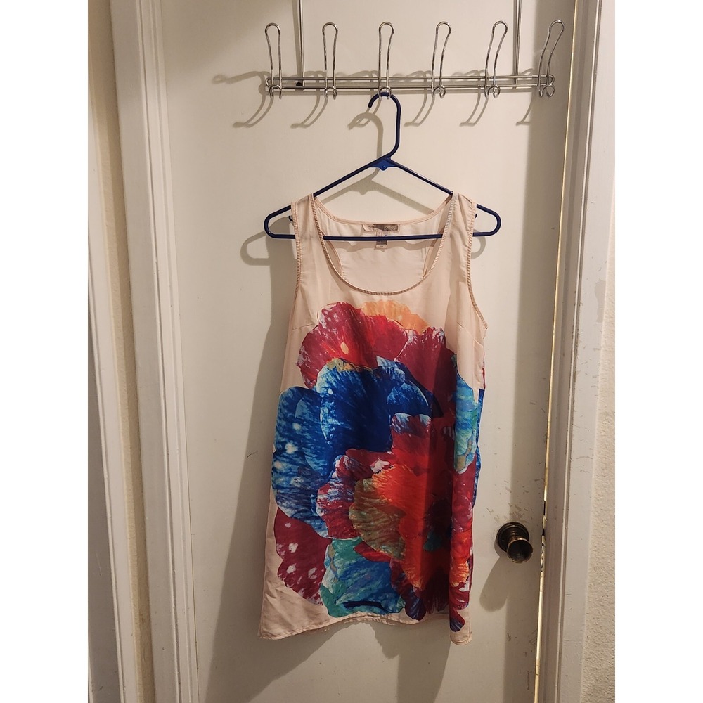 Forever 21 contemporary Women's Size Medium Polyester Flower Tank Dress Vacation